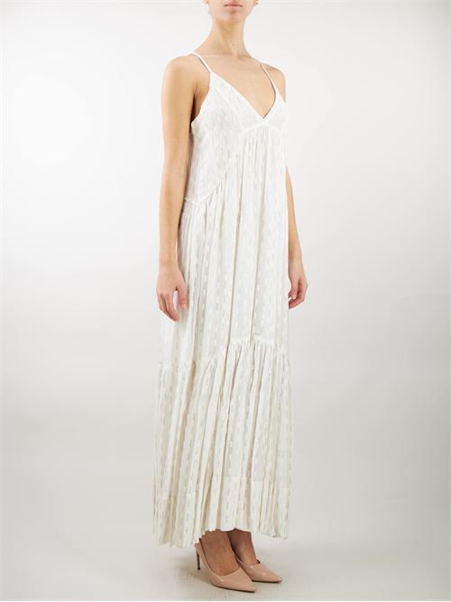 Long georgette slip dress with embroidery Twinset TWIN SET | abito en | TT2172282